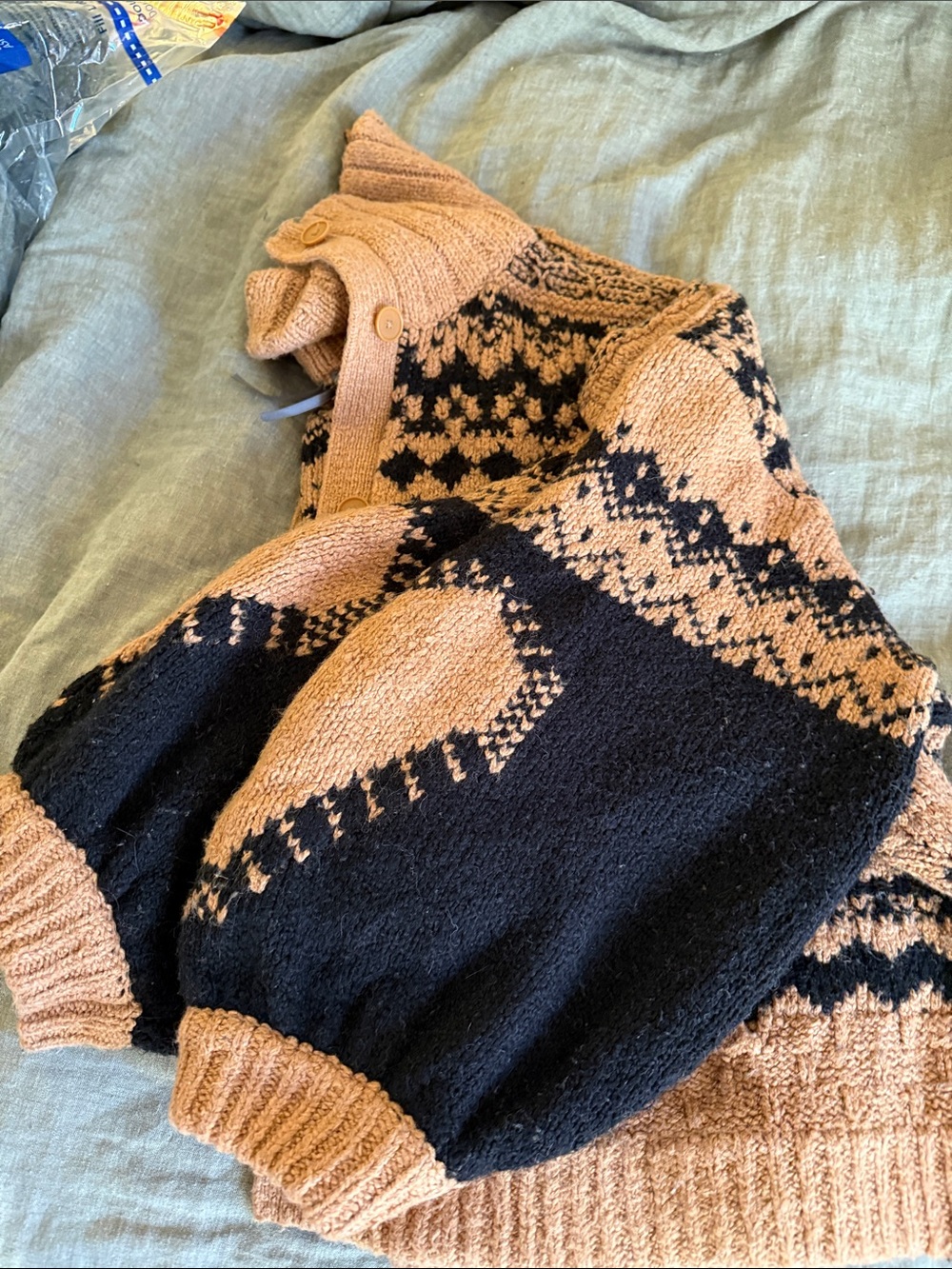 Anthropologie Jacquard Heart Motif Sweater 2X - Picture 11 of 11